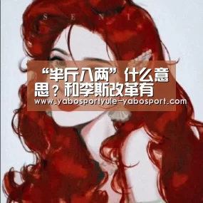 “半斤八两”什么意思？和李斯改革有关：Yabo